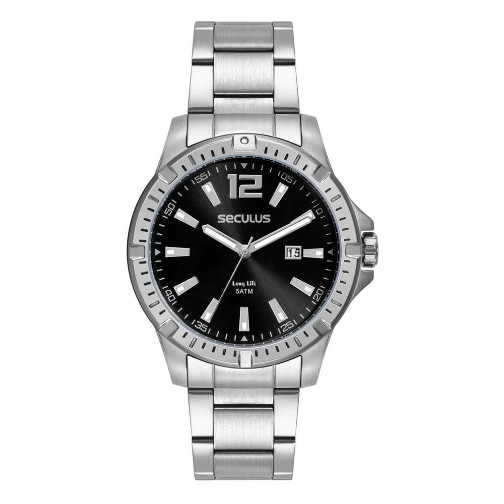 Relógio Seculus Masculino Ref: 44208g0svna1 Esportivo Prateado