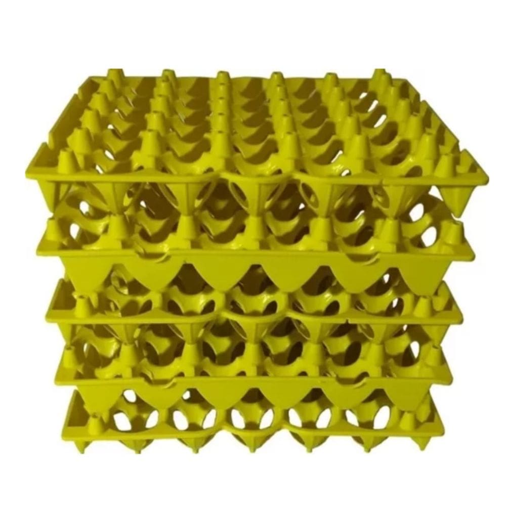 Kit 5 Porta Ovo Cartela Plástica P/30 ovos Bandeja Higiênica