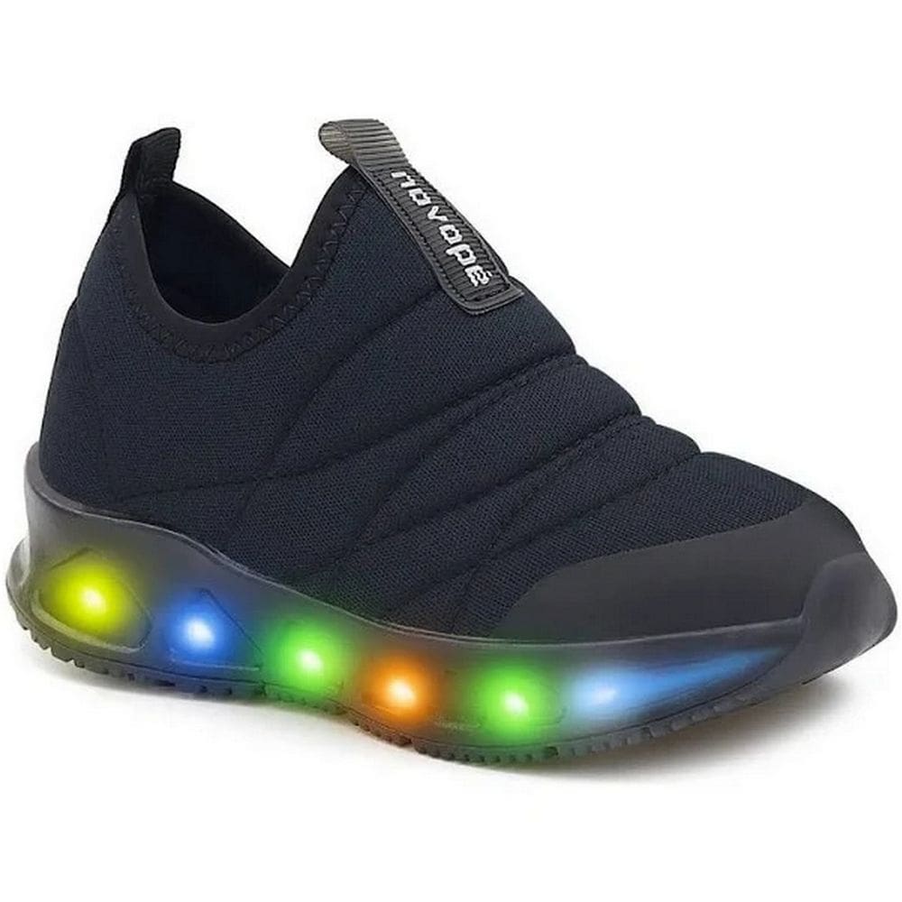 Tênis Menino Novopé Juvenil Led Calce Fácil Slip On 30001272