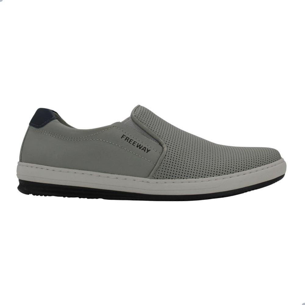 Sapatênis Masculino Free Way Input Couro Menestra Grey