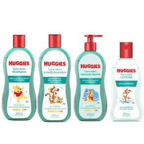 Kit Huggies Extra Suave 4 Itens