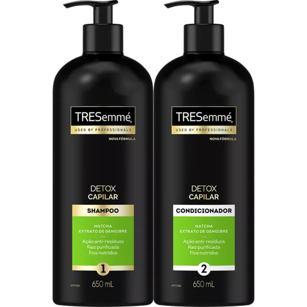 Shampoo e Condicionador Detox Tresemmé Cabelos Oleosos a Neutros