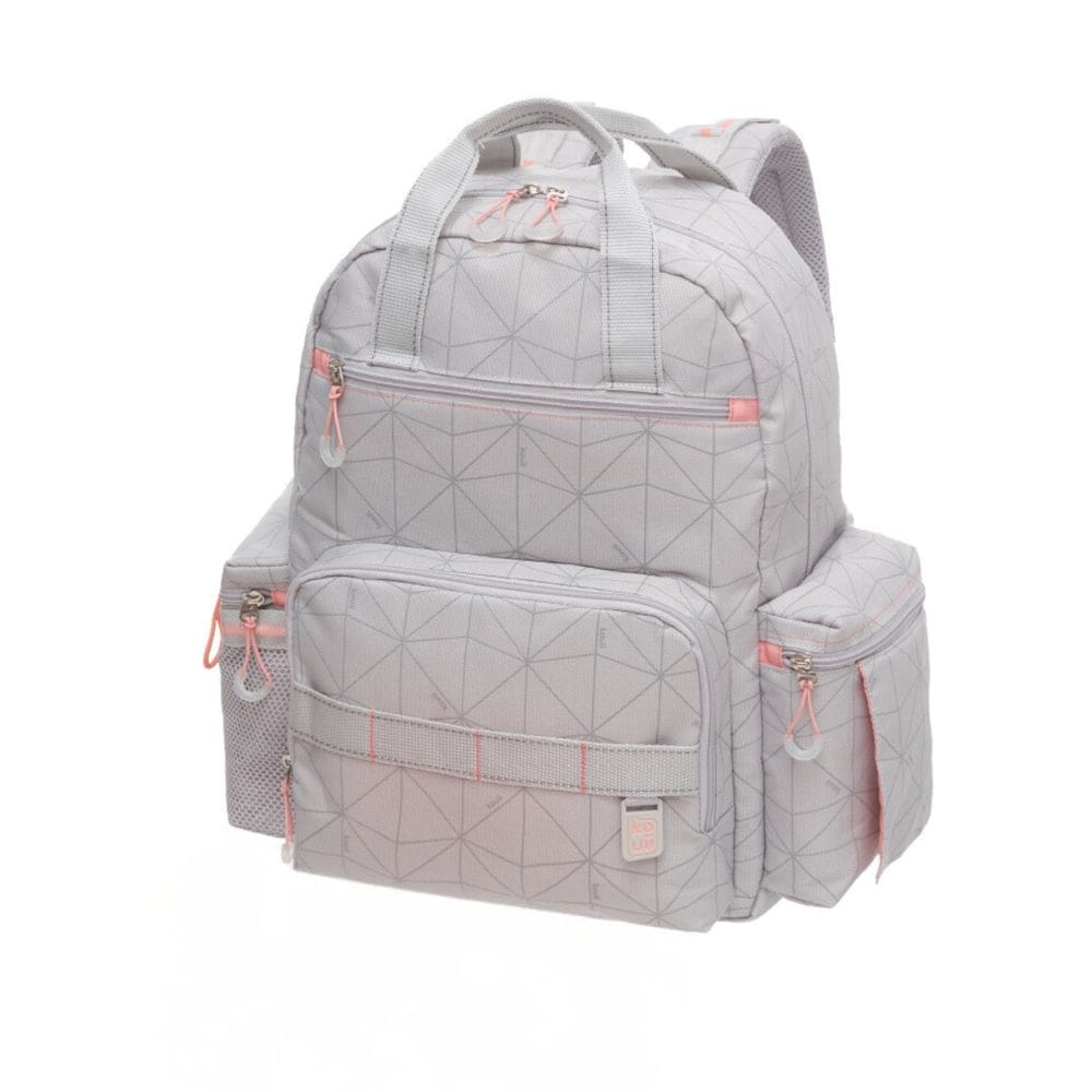 Mochila Maternidade Bolsa Impermeável Trocador Portátil Bolso Térmico para Bebês Menino Menina Unisex Cinza