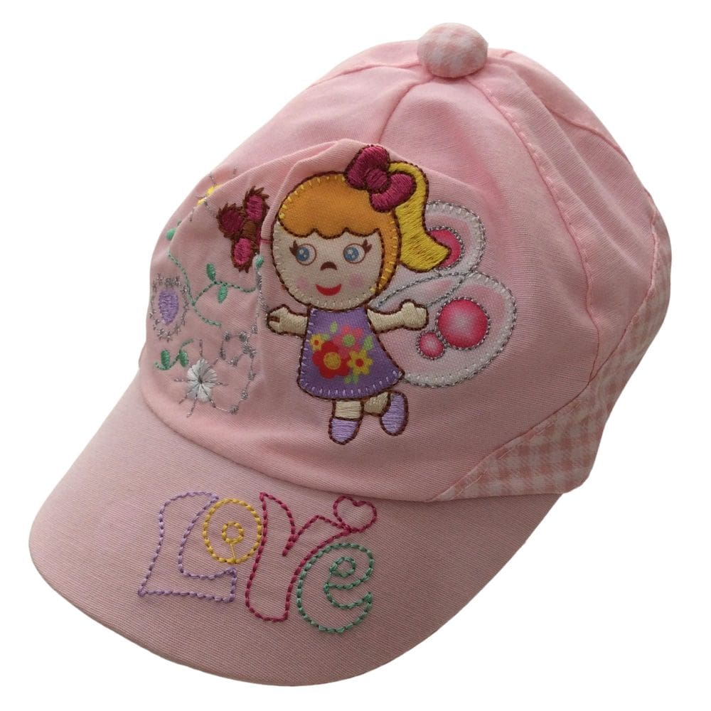 Boné infantil fem Everly Rosa e Lilás