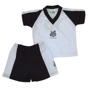 Conjunto Time infantil Torcida Baby Santos
