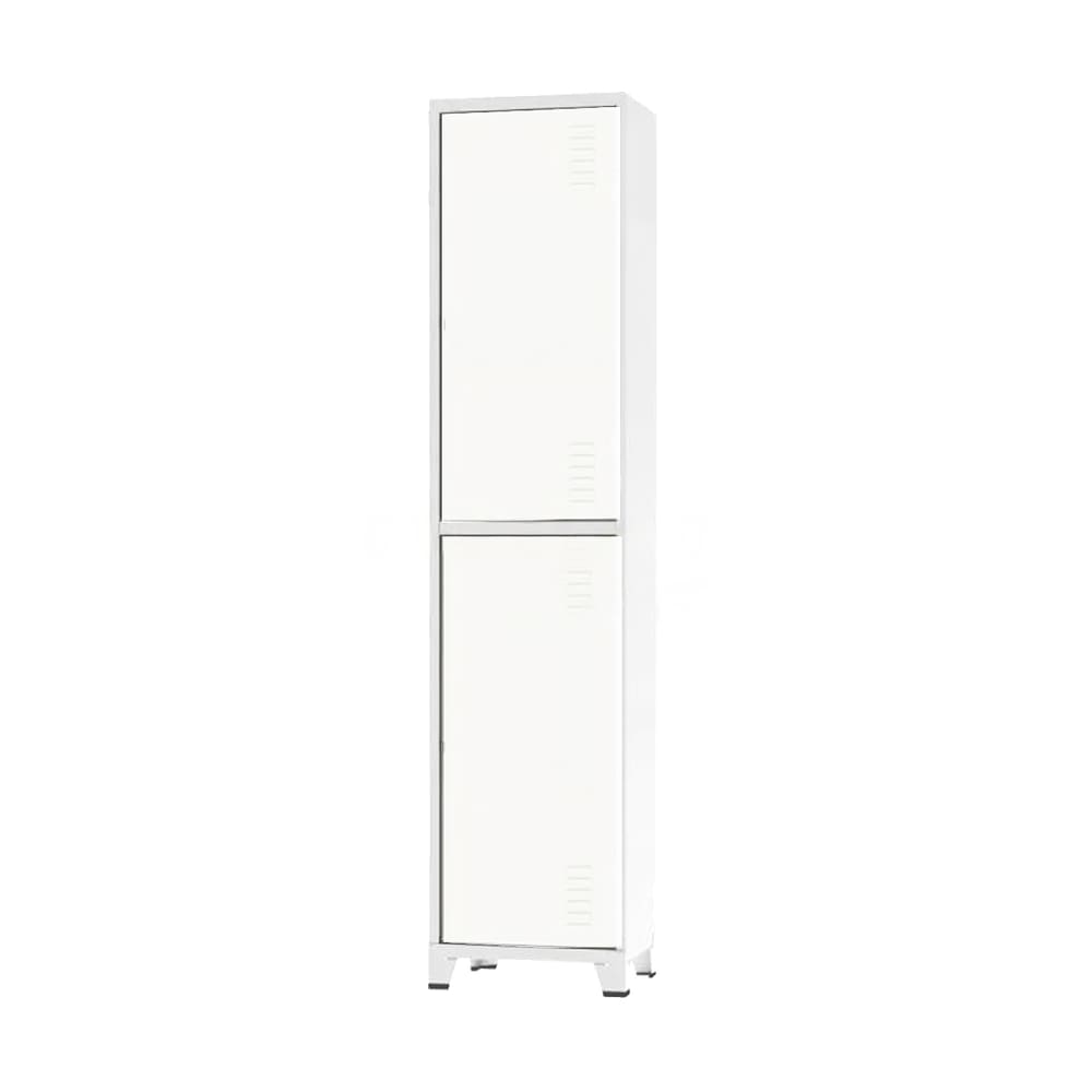Roupeiro De Aço Insalubre 2 Portas Vestiário Nr 18/24 Branco Com Chave