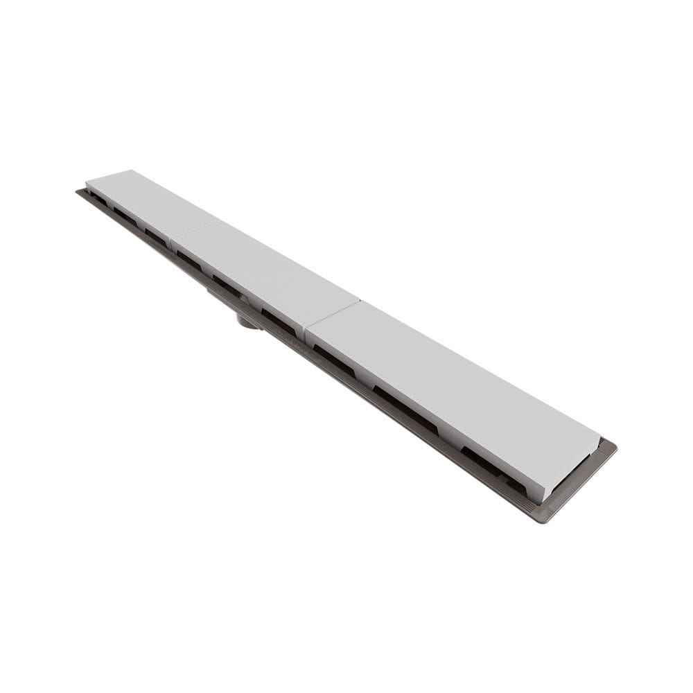 Ralo Linear Novii Sifonado 8895 75cm Saída Central com Tampa Branca