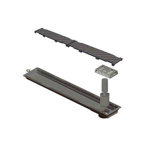 Ralo Linear Novii Sifonado 6086 50cm Saída na Extremidade com Tampa Oculta