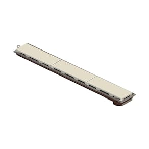 Ralo Linear Novii Sifonado 4235 75cm Saída na Extremidade com Tampa Bege