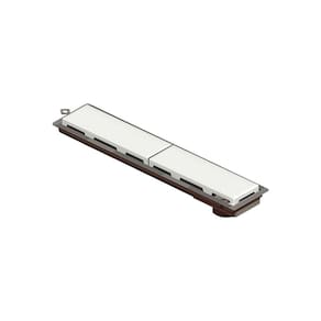 Ralo Linear Novii Sifonado 4224 50cm Saída na Extremidade com Tampa Branca
