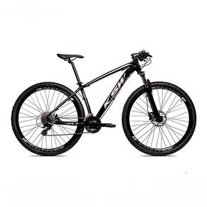 Bicicleta Aro 29 Ksw 21 Marchas Shimano Freios Disco E Trava - Preto-prata - 19"