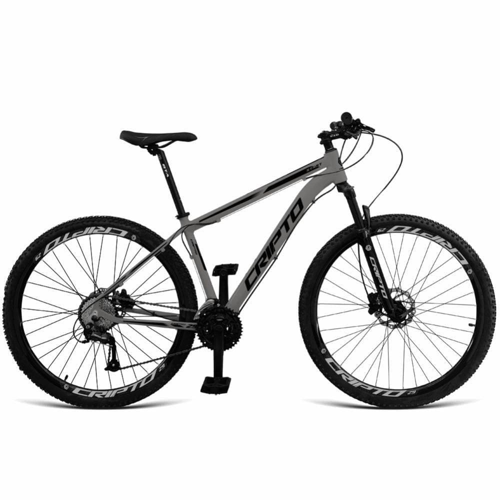 Bicicleta Aro 29 Cripto 18v Absolute Hidráulica Trava E K7 - Grafite-preto - 19"