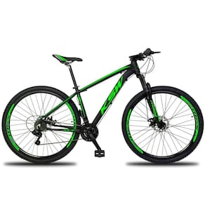 Bicicleta Aro 29 Ksw Xlt 24 Marchas Shimano Freio Hidraulico tamanho Do Quadro:15" Preto/verde