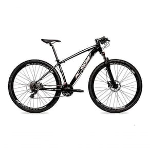 Bicicleta Aro 29 Ksw 24 Vel Shimano Freios Disco E Trava-k7 - Preto-prata - 15"
