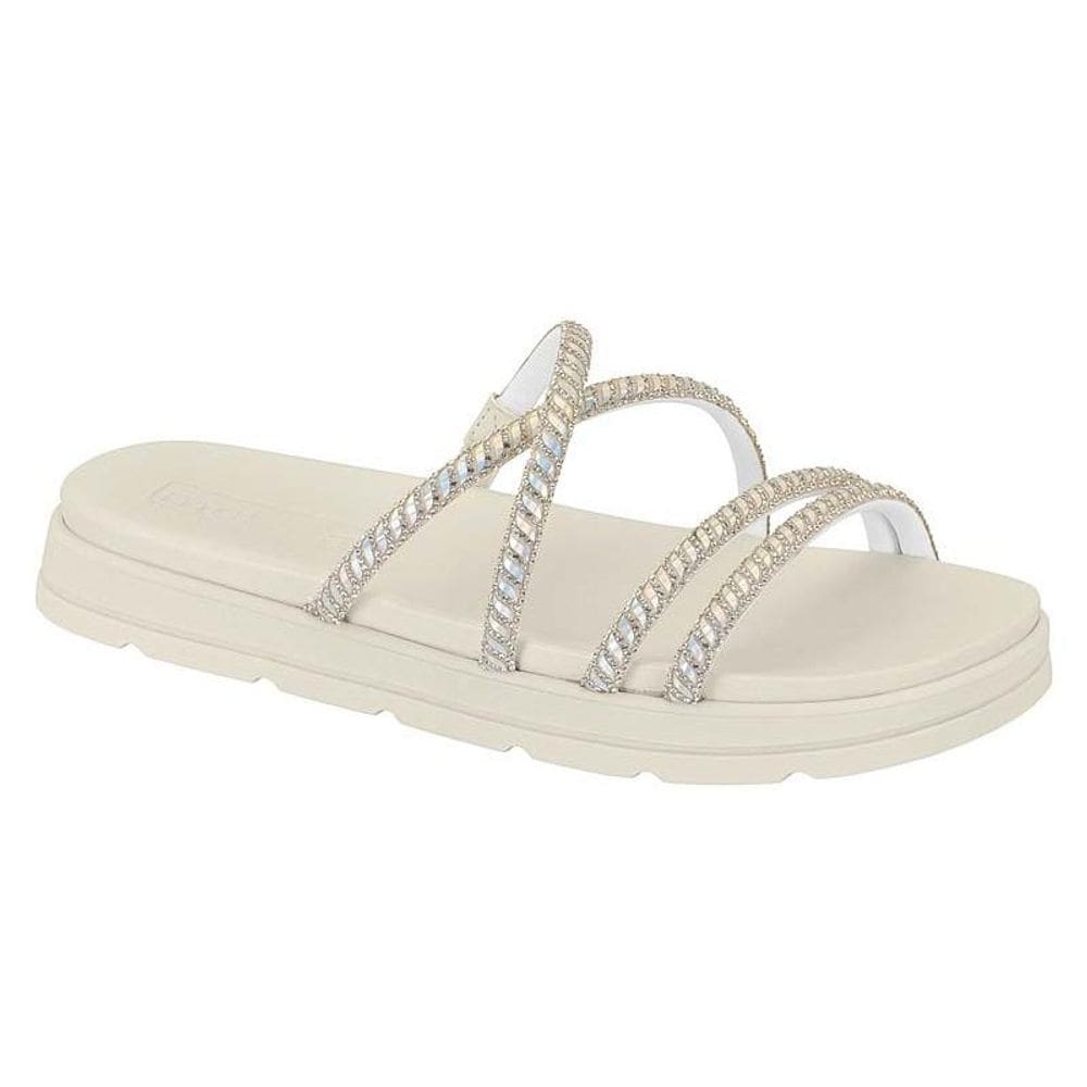Chinelo tiras com brilho Moleca