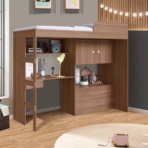 Cama Solteiro Multifuncional Com Estação De Trabalho Com Colchão Montana Isak Shop Jm