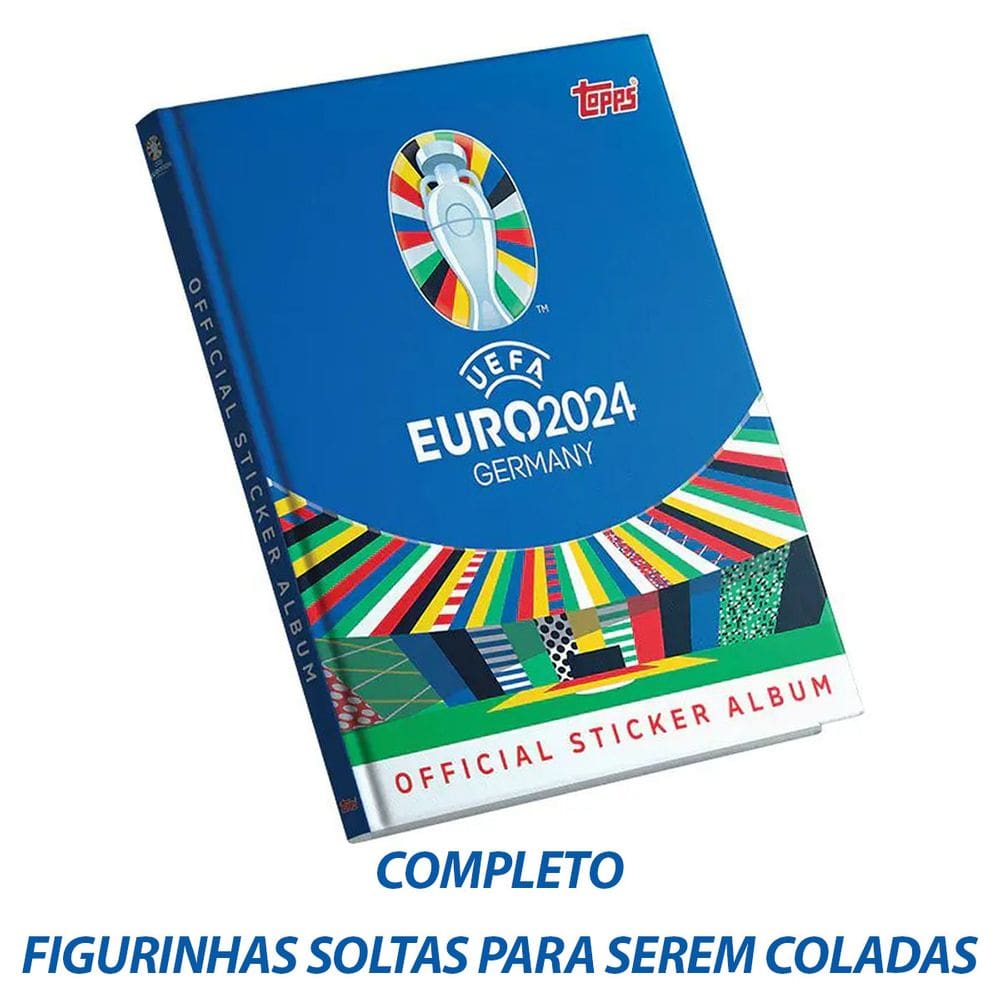 Álbum Capa Dura Uefa Euro 2024 Germany Completo Figurinhas Soltas Para Serem Coladas