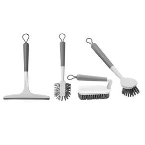 Kit de 4 Peças de Acessórios de Limpeza Flow Bege - Ou