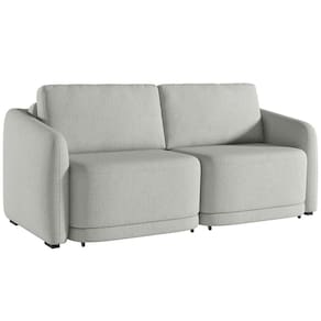 Sofá Cama Casal para Sala 216cm Polska K04 Linho Cinza - Mpozenato