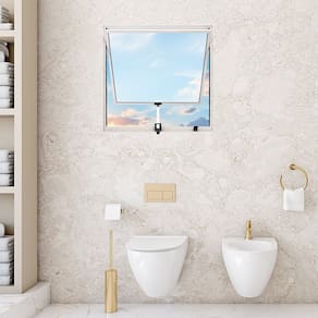 Janela de Alumínio Maxim Ar 60x60cm Fortline Atlântica Branco