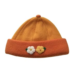 Touca Gorro soft infantil fem Maringa Laranja