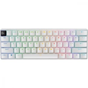Teclado Gamer Sem Fio Logitech G PRO X 60 Lightspeed RGB Mecânico Switch Tátil Óptico Branco US