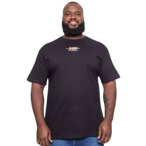 Camiseta Masculina HD Plus Size Surfboard Preta 5697A