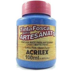 Tinta Acrilex Fosca Artes .100 Ml 568 Azul Cerúleo