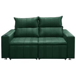 Sofá Retrátil E Reclinável Madri 2 Lug. Shop Das Cabeceiras Verde