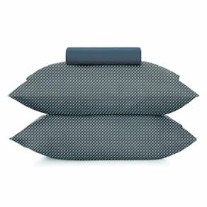 Jogo de Cama Queen 3 peças Altenburg Toque Acetinado Slim Marinho - Azul
