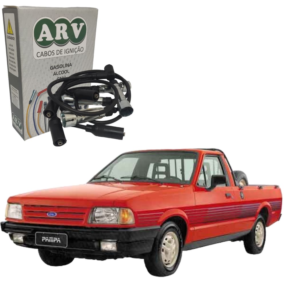 Jogo de Cabo De Ignição ARV Ford Pampa 1.6/1.8 AP 93/96
