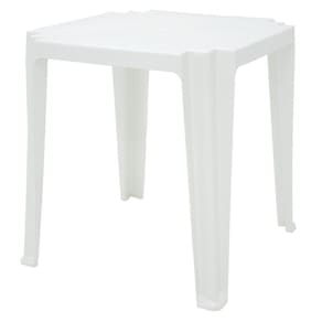 Mesa Quadrada Tramontina Tambau Basic Em Polipropileno Branco Tramontina