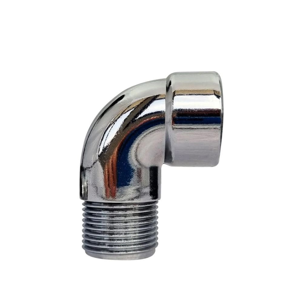 Joelho Cotovelo Curva Metal Crômado Macho X Fêmea 3/4 X 90