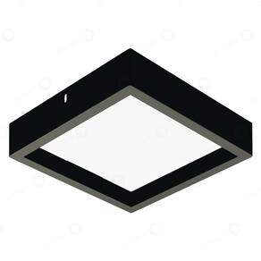 Painel Plafon de Sobrepor Recuado Preto 40cm Led 36W 4000K Bivolt