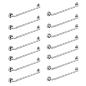 Alça De Apoio Barra Inox 80cm14 Unidades Idoso Cadeirante Banheiro Segurança Acessibilidade