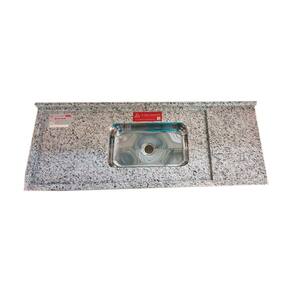 Pia de Cozinha Granito 150 Cm Portinari Master Cuba Simples Branco Portinari