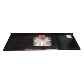 Pia de Cozinha Granito 160 Cm São Gabriel Plus Cuba Simples Preto São Gabriel