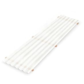 Kit com 5 Telha de Polipropileno 1,22x0,50 Branco