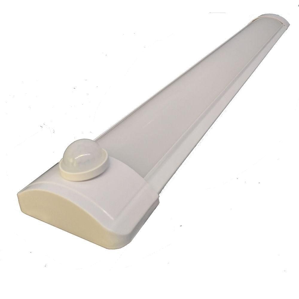 Luminária Tubular 40w 6500k Com Sensor Presença De 120cm Noite