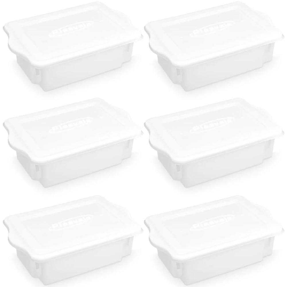 6 Cestos Organizadores para Cozinha 10L Caixas Plásticas Org