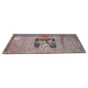 Pia de Cozinha Granito 160 Cm Corumba Master Cuba Simples Cinza Corumba