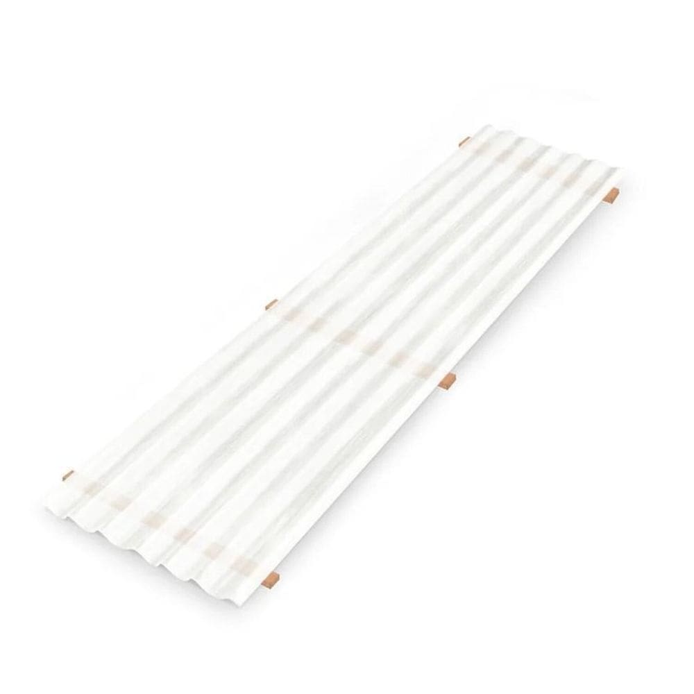 Kit com 15 Telha Polipropileno 2,13 Cm X 0,50 Cm Branco