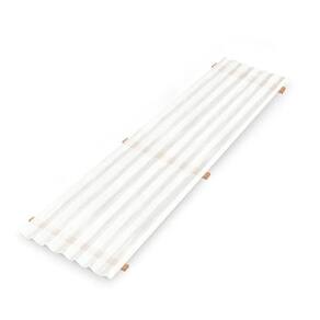 Kit com 5 Telha Polipropileno 1,83 Cm X 0,50 Cm Branco