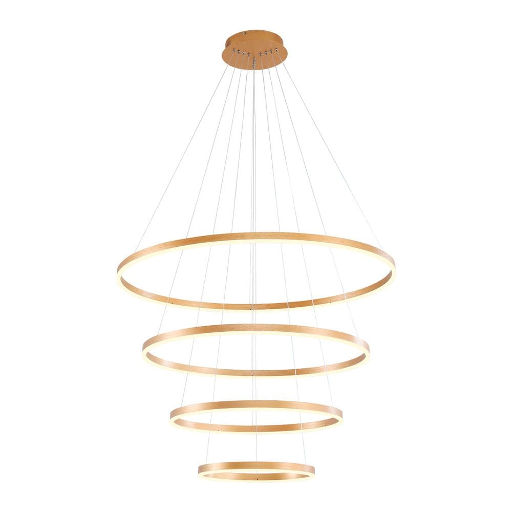 Lustre Pendente Nitrolux Lp-800 Dourado Led Bivolt