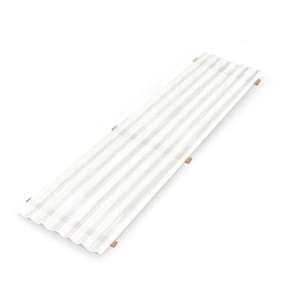Kit com 5 Telha Polipropileno 1,53 Cm X 0,50 Cm Branco