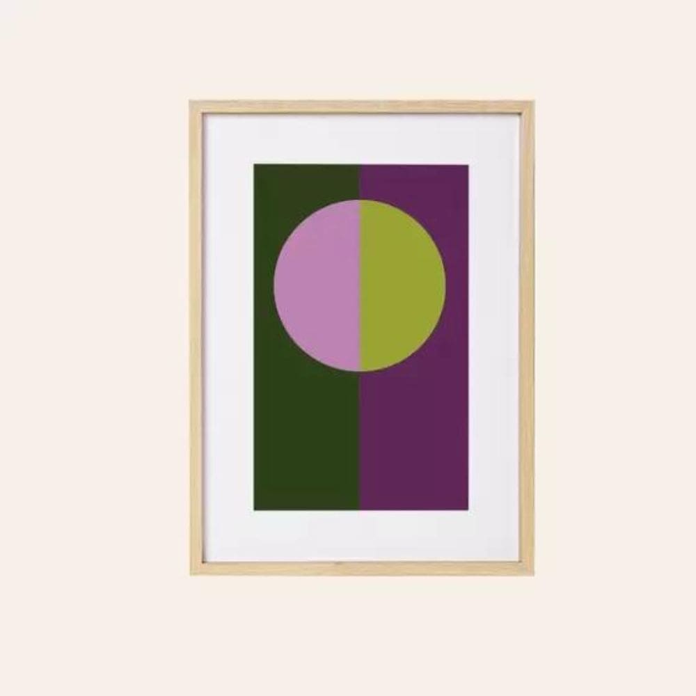 Quadro Geometrico Abstrato 50X36cm Em Mdf