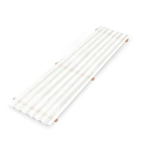 Telha de Polipropileno 1,22x0,50 Branco/Leitoso