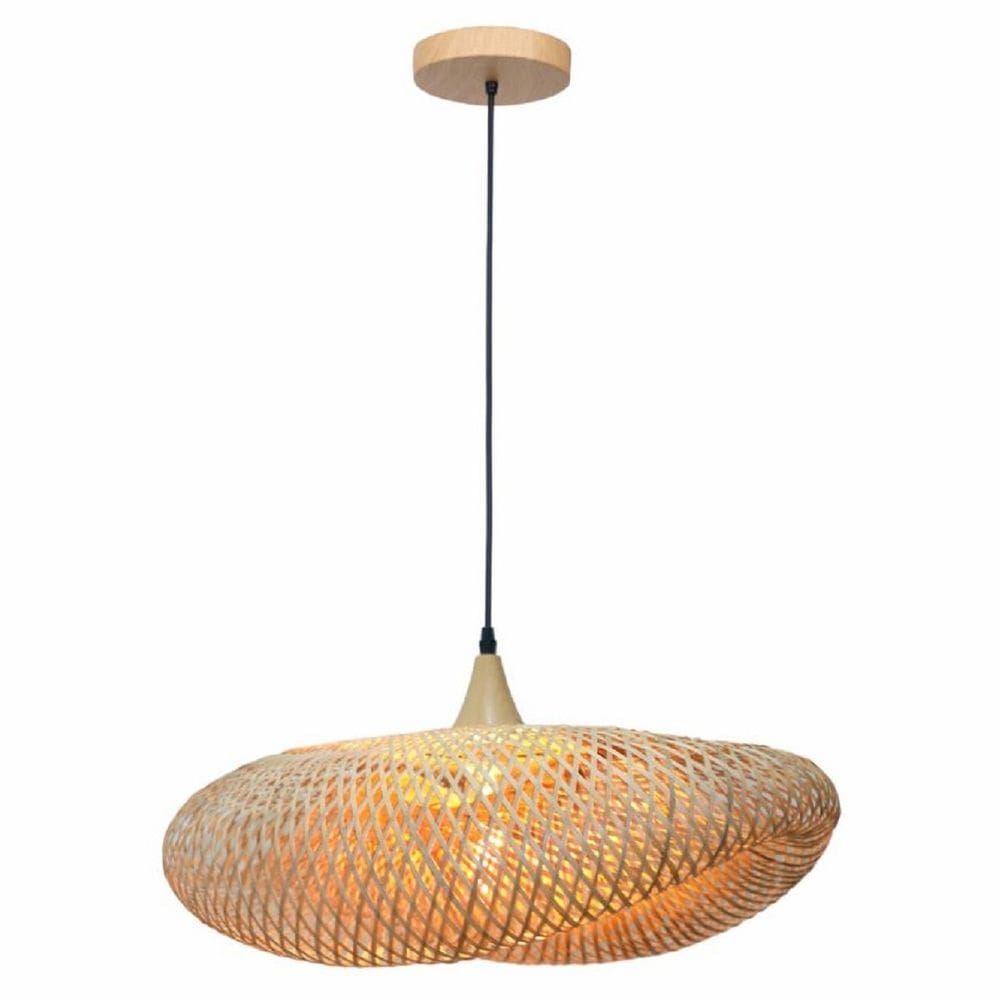 Pendente Régia 600 1xE27 Fibra de Bambu G-light