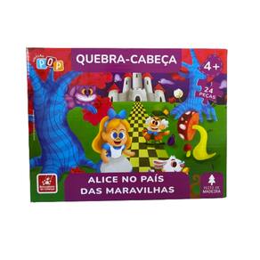 Qubra-Cabeça Alice No País Das Maravilhas 24 Pecas - A Casa