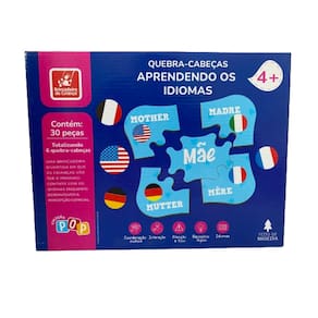 Qubra-Cabeças Idiomas 30 Peças - A Casa